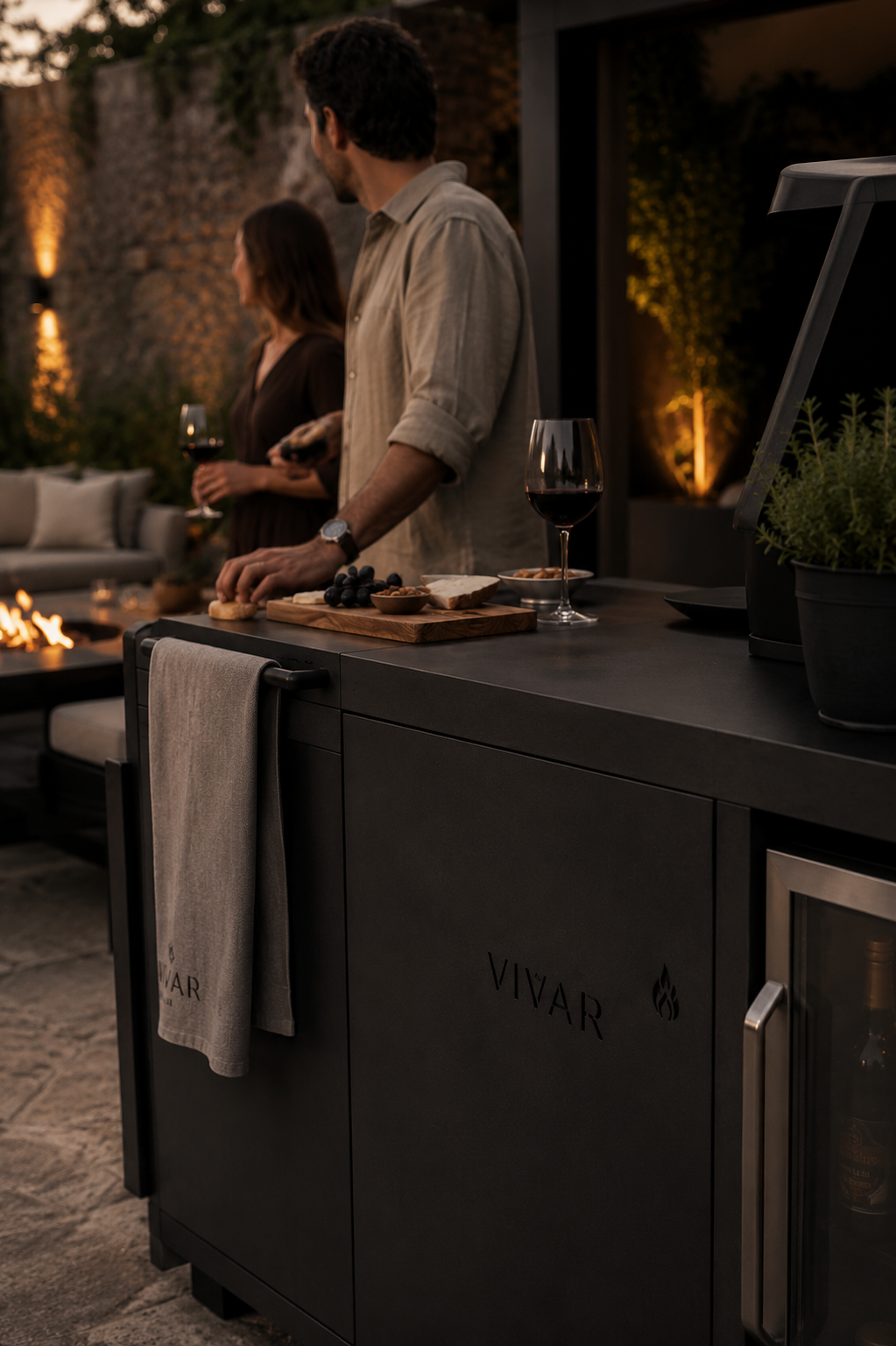 Detalle de outdoor mobile kitchen VIVAR